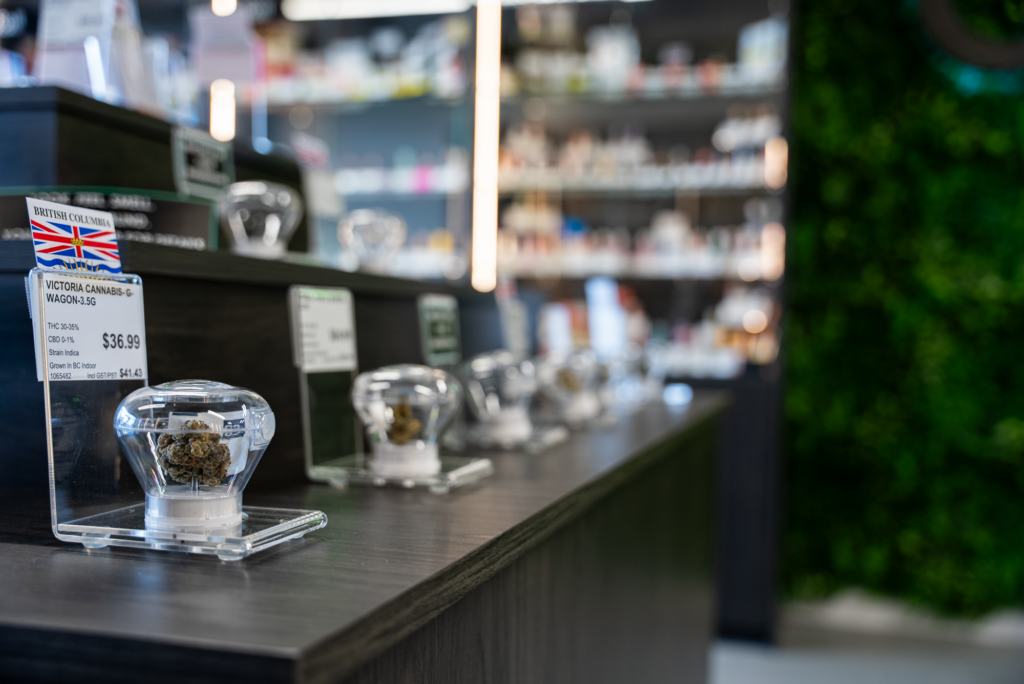 Cannabis flower and pre-rolls available at Surrey dispensary